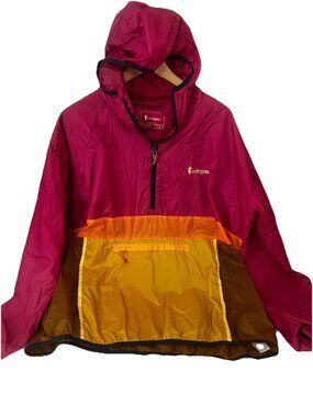 COTOPAXI TECA HALF-ZIP WINDBREAKER HALF-ZIP PINK ORANGE COLORWAY WOMENS XXL.